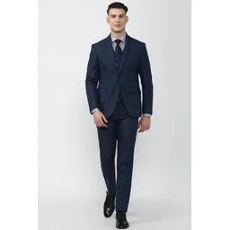 peter england Men Single Breasted - 2 button Solid Suit-picture-18