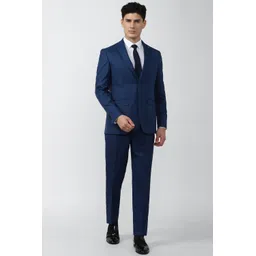 peter england Men Single Breasted - 2 button Solid Suit-picture-47