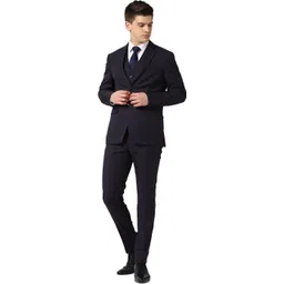 peter england Men Single Breasted Checkered Suit-picture-36