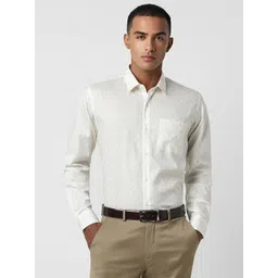 Peter England Men Slim Fit Floral Opaque Printed Formal Shirt-picture-26