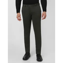 Peter England Men Slim Fit Formal Trousers-image-49