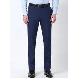 Peter England Men Slim Fit Formal Trousers-picture-40