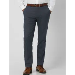 Peter England Men Slim Fit Formal Trousers-picture-36