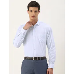 Peter England Men Slim Fit Opaque Formal Shirt-picture-24