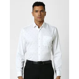 Peter England Men Slim Fit Opaque Printed Formal Shirt-picture-18