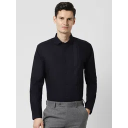 Peter England Men Slim Fit Striped Formal Shirt-image-45