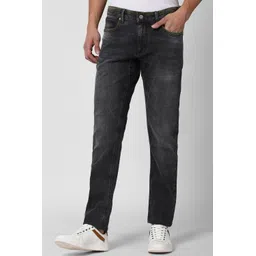 peter england Men Slim Mid Rise Dark Grey Jeans-picture-12