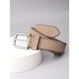 Peter England Men Solid Beige Leather Belt-picture-19