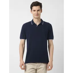 Peter England Men Solid Polo Collar Cotton T-shirt-picture-35