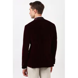 peter england Men Solid Single Breasted Formal Blazer-picture-20