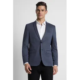 peter england Men Solid Single Breasted Formal Blazer-picture-23