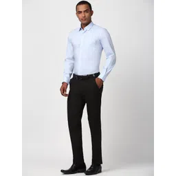 Peter England Men Solid Spread Collar Formal Shirt image 5