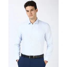 Peter England Men Spread Collar Textured Cotton Casual Shirt-picture-10