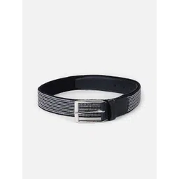Peter England Men Striped Leather Belt-picture-30