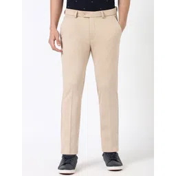 Peter England Men Super Slim Fit Formal Trousers-picture-18