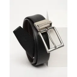 Peter England Men Textured Leather Reversible Formal Belt-picture-40