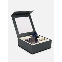 Peter England Men Tie, Cufflinks, Pocket Square Accessory Gift-picture-34