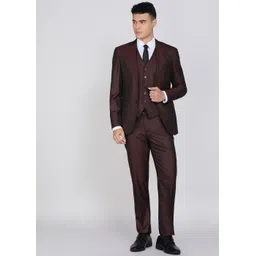peter england Men Tuxedo Style Checkered Suit-picture-30