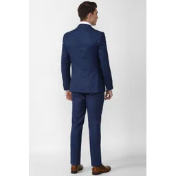 peter england Men Tuxedo Style Checkered Suit-picture-42