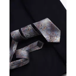 Peter England Men Woven Design Ascot Tie-picture-36