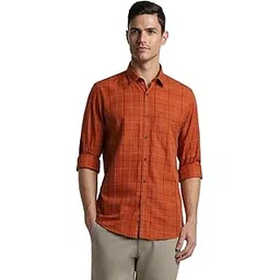 peter england Men's Casual Premium Summer Half Sleeve Shirt | 100% Cotton-picture-12