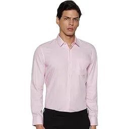 peter england Men's Classic Sophisticated Self-Checkered Formal Slim Fit Full Sleeve Shirt | Wonder Fabric | Cotton-Rich-picture-48