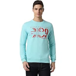 Peter England Men's Cotton Blend Crew Neck Sweatshirt-picture-42