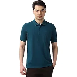peter england Men's Cotton Maze Geometric Print Polo Shirt – Casual Wear | Modern & Stylish-picture-51