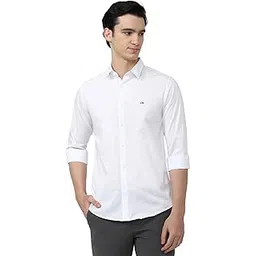 peter england Men's Cotton Slim Fit Solid Full Sleeve Casual Shirt-picture-37