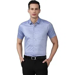 Peter England Men's Cotton Solid Regular Fit Shirt-picture-32