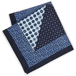 peter england Men's Microfiber Handkerchief (PS32193588_Navy_Free Size)-picture-53