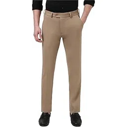 peter england Men's Mid Rise Slim Work Utility Pants-picture-11