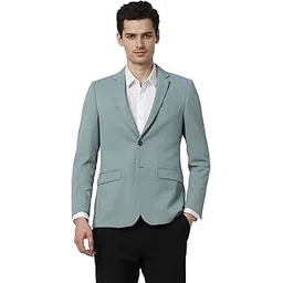 peter england Men's Neo Slim Waffle Knit Blazer-picture-19