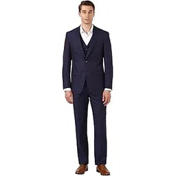 peter england Men's Polyester Blend Three Piece Suit-Dress Set-picture-26