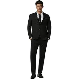 peter england Men's Polyester Blend Two Piece Suit-Dress Set-picture-17