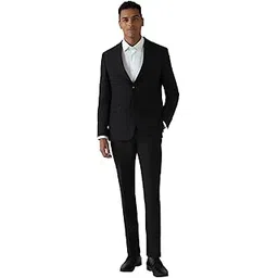 peter england Men's Polyester Blend Two Piece Suit-Dress Set-picture-14
