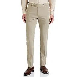 peter england Men's Premium Formal Stretchable Knit Super Slim Fit Trouser | Comfort Lycra | 360-Degree Stretch-picture-16