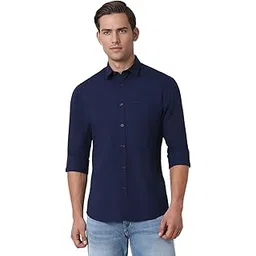 peter england Men's Premium Stretchable Cotton Solid Shirt-picture-38