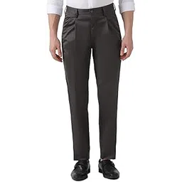 peter england Men's Regular Fit Mid Rise Pants-picture-40
