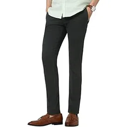 peter england Men's Skinny Fit Stretchable Everyday Casual Trouser | Scoop Pocket Premium Twill Chinos | Flat Front-picture-28