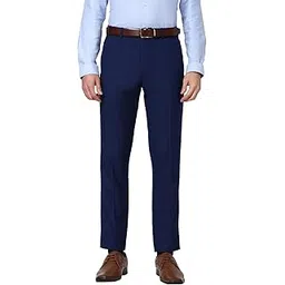 peter england Men's Slim Fit Mid Rise Pants-picture-35