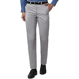 peter england Men's Slim Fit Mid Rise Pants-picture-44