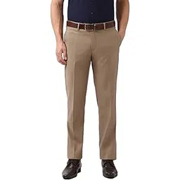 peter england Men's Slim Fit Mid Rise Pants-picture-31