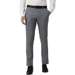 peter england Men's Slim Fit Mid Rise Trouser-picture-14