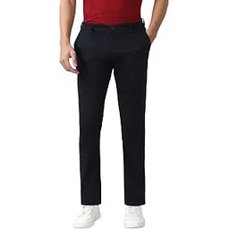 peter england Men's Slim Fit Stretchable Casual Trousers | Office & Everyday Wear | Comfortable & Smart Look-picture-24