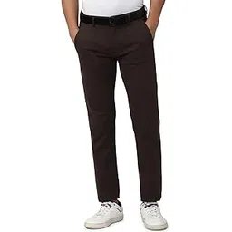peter england Men's Super Slim Fit Stretchable Everyday Casual Trouser | Scoop Pocket Premium Twill Chinos | Flat Front-picture-24