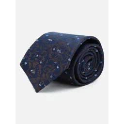 Peter England Navy Embroidered Tie-picture-47