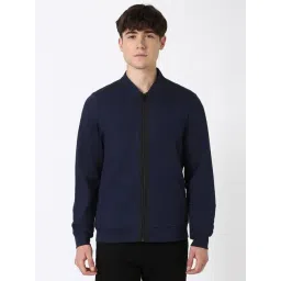 Peter England Navy Regular Fit Bomber Jacket-picture-41