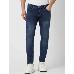 Peter England Navy Skinny Fit Jeans-picture-34