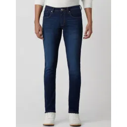 Peter England Navy Skinny Fit Jeans-picture-48